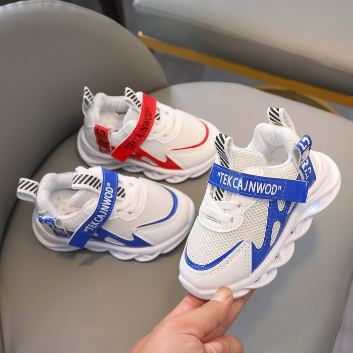 Zapatos deportivos luminosos transpirables para niños